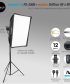 NANLITE FS-200B Softbox Light with Godox Quad Softbox 60 × 90 cm Light Modifier