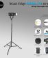 NANLITE FS-60B High-Power LED Light with 2.8 m Light Stand