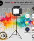 ZSYB YB-50RGB LED Light with 2.1m Light Stand