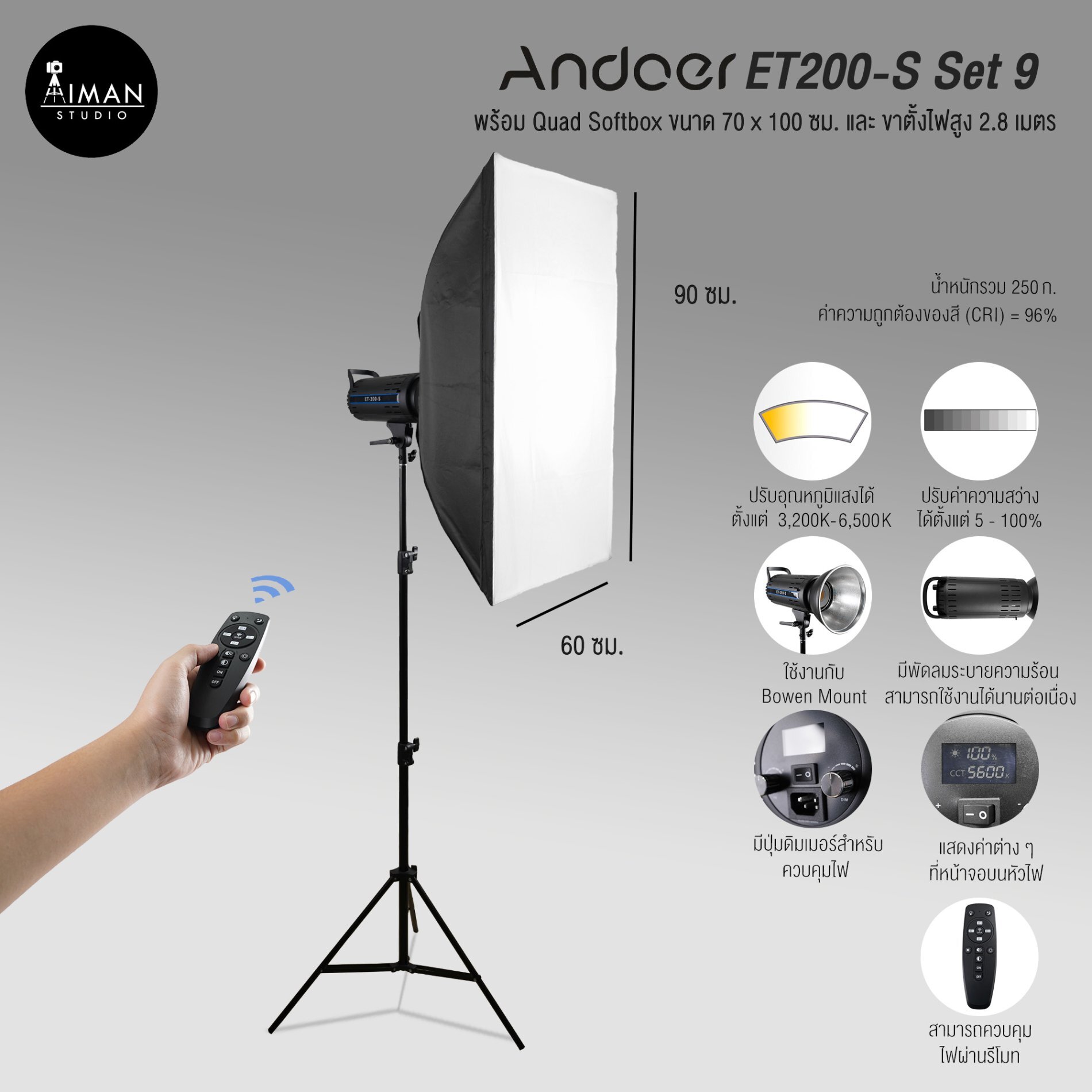 Softbox - Aiman อุปกรณ์สตูดิโอครบวงจร สำหรับมือใหม่ถึงมืออาชีพ 
