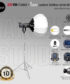 High-Power LED Light ZSYB Y300S with Aiman Studio Lantern Softbox 65 cm