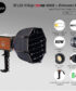 ไฟ LED กำลังสูง ZSYB W80B With ตัวกรองแสง ZSYB Parabolic Softbox M30